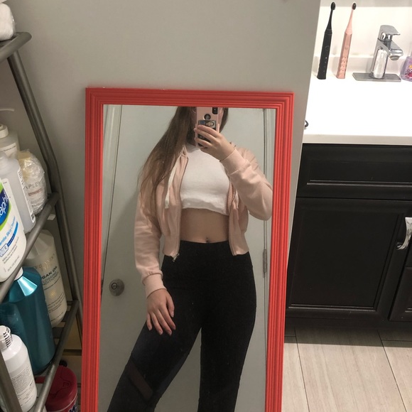 Forever 21 Pink & White Cropped Hoodie 💖 - Picture 8 of 14